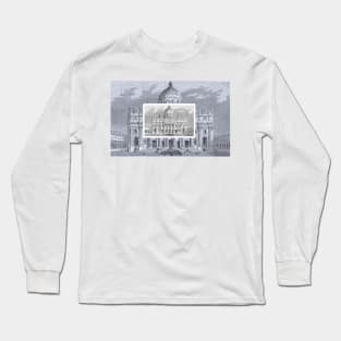 St. Mark's Square St. Peter's Basilica in Vatican Long Sleeve T-Shirt